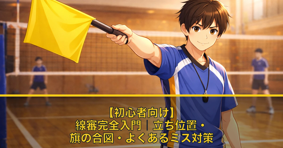 【初心者向け】線審完全入門｜立ち位置・旗の合図・よくあるミス対策