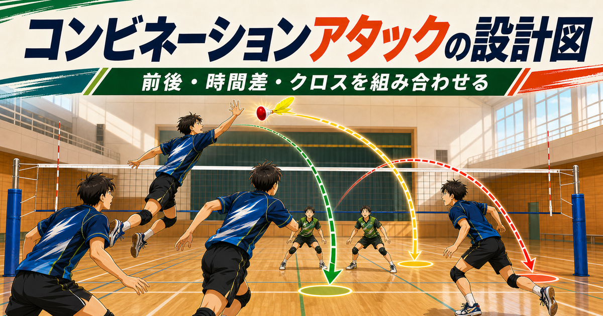 【攻撃論・座学】コンビネーションアタックの設計図｜前後・時間差・クロスを組み合わせる