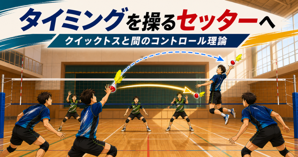 【トス・座学】タイミングを操るセッターへ｜クイックトスと間のコントロール理論